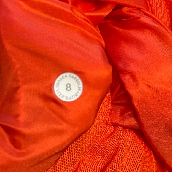 Lululemon Non Stop Bomber Reversible Jacket: Autumn Red sz8 RARE - Picture 14 of 15